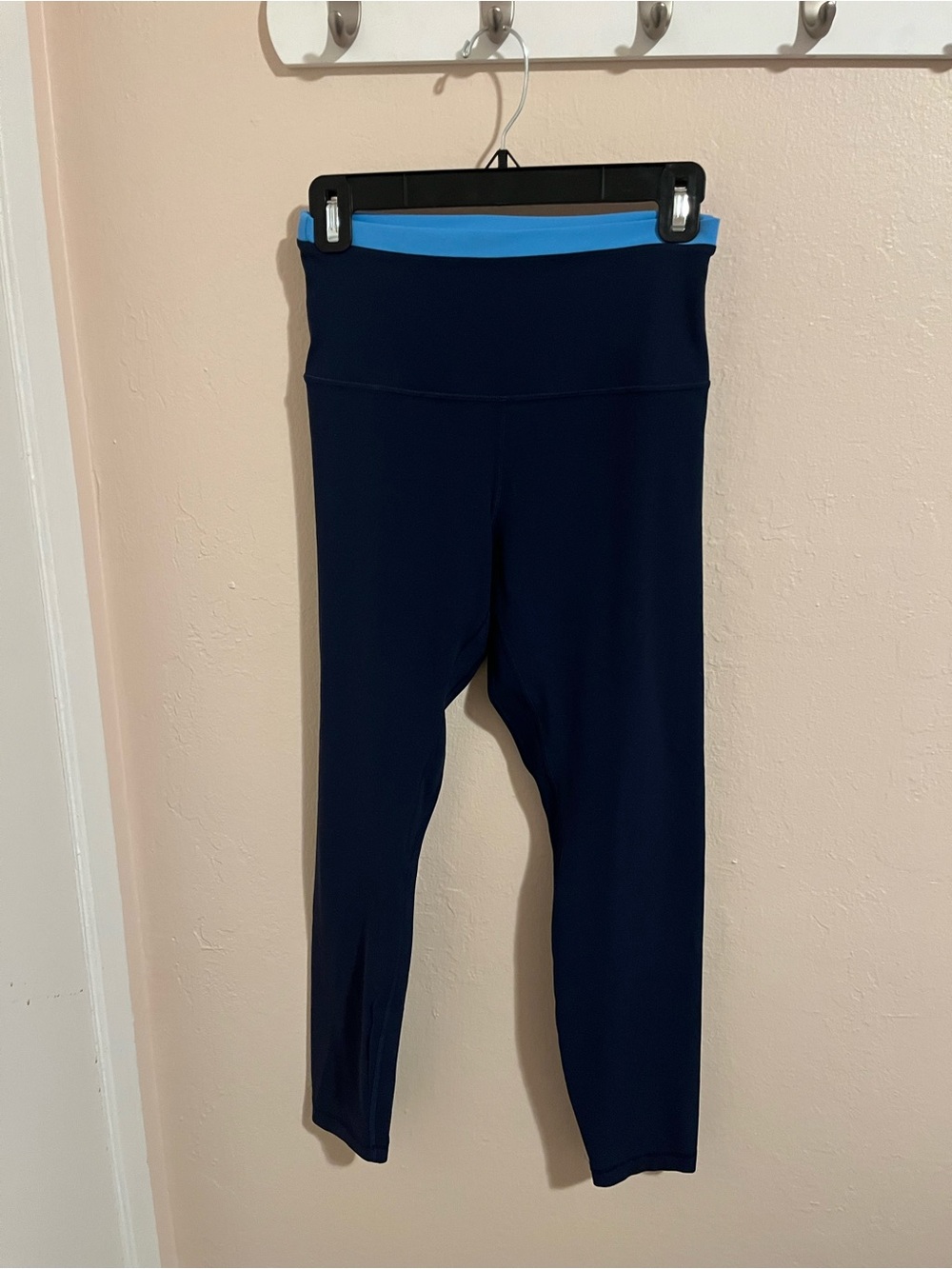 🍋lululemon women’s Leggings with Light Blue Waistband